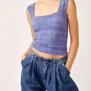 Free People Purple Love Letter Cami - Size M/L